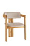 Hanah Home Silla de roble y beige CO - 034